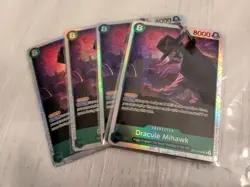 Dracule Mihawk SR Op12-030 Playset ×4 One Piece TCG Legacy Of The Master English - Image 1