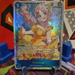 Rebecca OP15-053 SR Adventure on KAMI’s Island ENGLISH ONE PIECE Card NM - Image 1