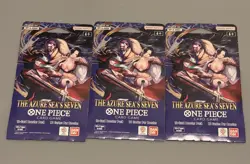 Lot Of 3 One Piece TCG The Azure Sea's Seven Sleeved Booster OP-14 EB04 English - Image 1