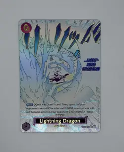 One Piece TCG Lightning Dragon Alt Art OP15-077 - Image 1