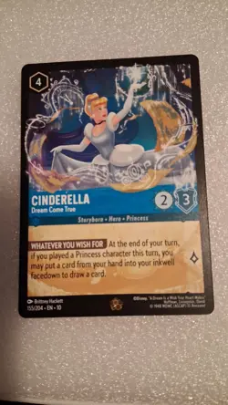 Disney Lorcana Cinderella Dream Come True 155/204 English Card - Image 1