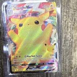Pokemon Pikachu VMAX SWSH062 Sword & Shield Promo Holo 310HP Electric Card - Image 1