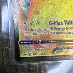 Pokemon Pikachu VMAX SWSH062 Sword & Shield Promo Holo 310HP Electric Card - Image 2