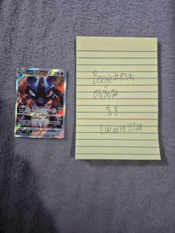 Pokemon Lucario VSTAR Promo Holo Card SWSH291 Sword & Shield Black Star - Image 1