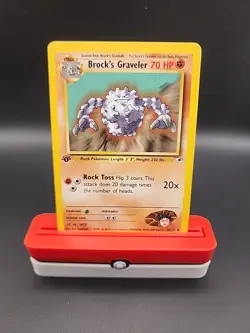 Pokemon Card - Brock's Graveler Gym Heroes 40/132 Uncommon 1st Edition - Image 1