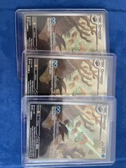 Pokemon TCG Scarlet & Violet 151 Omanyte Illustration Rare Holo Card 180/165 - Image 2