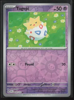 Togepi Common ME: Ascended Heroes 080/217 NM Pokemon Card Reverse Holo - Image 1