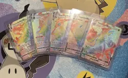 Pokemon Rainbow Ultra Rare VMAX Cards Lot Of 5 - Image 1