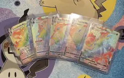 Pokemon Rainbow Ultra Rare VMAX Cards Lot Of 5 - Image 2