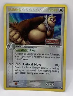 Slaking 13/108 Reverse Holo Rare EX Power Keepers Pokemon Card - Image 1