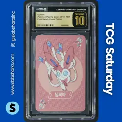 2019 POKEMON PLAYING CARDS KOREAN POINT SALAD EEVEE ED. SYLVEON CGC PRISTINE 10 - Image 1