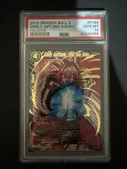 Godly Aptitude SSG Son Goku P-164 PR Promo PSA 10 Dragon Ball Card - Image 1