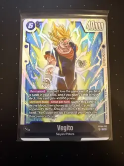 Dragon Ball Super Card Game Vegito FB04-130 SCR Fusion World - Image 1