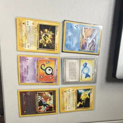 Pokemon TCG Electabuzz Articuno Entei Pikachu Unown J & RC 6 Card Lot English - Image 1