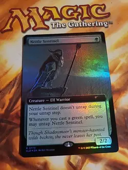 Nettle Sentinel Extended Art Foil MTG Secret Lair - Magic The Gathering - NM - Image 1