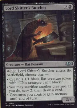 Wilds of Eldraine #99 Lord Skitter's Butcher - Image 1