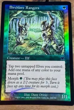 FOIL BIRCHLORE RANGERS NM/LP- Onslaught mtg Magic fast shipping - Image 1