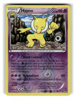 Hypno 36/111 Rare Furious Fists Pokemon Reverse Holo Lightly Played - Image 1