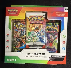 Pokemon First Partner Illustration Collection Box Series 1 New Factory Sealed - Image 1