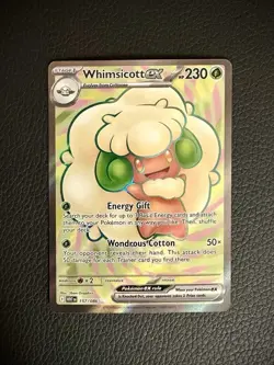 Pokemon Whimsicott ex 157/086 Sv: White Flare Full Art. Near Mint Condition. - Image 1