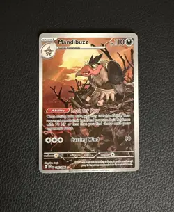 Pokemon Mandibuzz 145/086 Sv: White Flare Illustration Rare. Near Mint. - Image 1