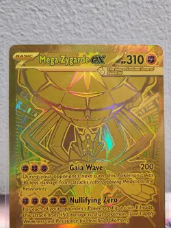 Pokemon Mega Zygarde ex Gold Hyper Rare 124/088 Perfect Order (SEE DESCRIPTION!) - Image 2