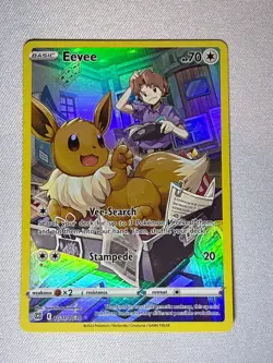 Eevee TG11/TG30 Swsh09: Brilliant Stars Trainer Gallery Holo Pokemon Card NM - Image 1