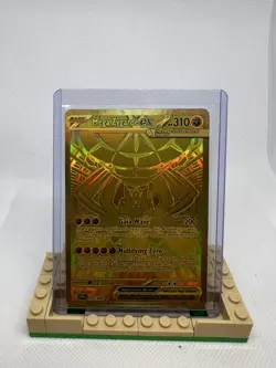 Pokemon TCG Mega Zygarde EX Gold Full Art Holo POR 124/088 Hyper Rare Gold - Image 1