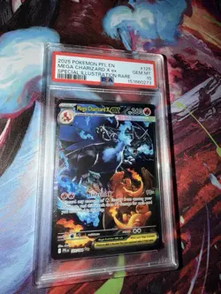 Pokemon Mega Charizard X ex Special Illustration Rare Holo PSA 10 125/094 2025 - Image 1