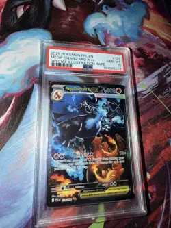 Pokemon Mega Charizard X ex Special Illustration Rare Holo PSA 10 125/094 2025 - Image 2