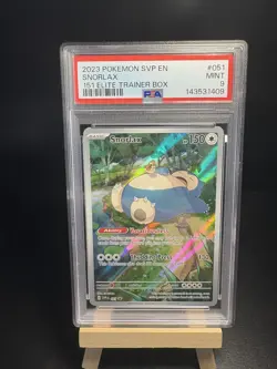 2023 POKEMON SVP EN SNORLAX 151 ETB #51 PSA 9 A - Image 1