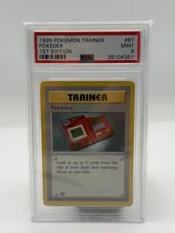 Pokemon TCG Pokedex Base Set Shadowless 1st Edition PSA 9 87/102 English - Image 1