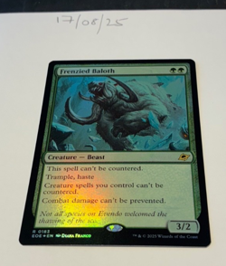 Magic the Gathering MTG Frenzied Baloth x1 Rare FOIL Card NM/M Eternities - Image 1