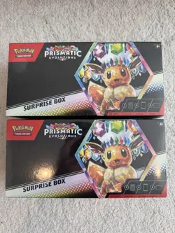 Pokemon TCG Scarlet & Violet Prismatic Evolutions Surprise Box (LOT OF 2) NEW! - Image 1