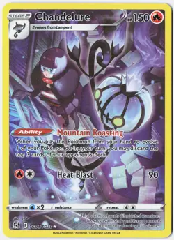 Pokemon Chandelure Holo Ultra Rare SWSH11: Lost Origin TG04/TG30 NM - Image 1