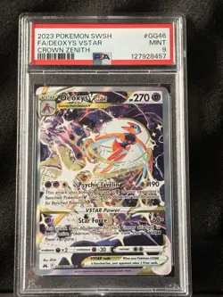 Deoxys VSTAR GG46/GG70 Crown Zenith Psa 9 2023 Pokemon - Image 1