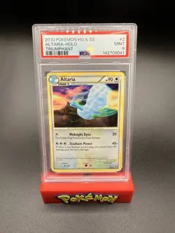 Altaria Triumphant Holo Pokemon HeartGold & SoulSilver 2010 2/102 PSA 9 - Image 1
