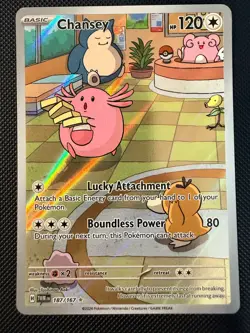 2024 Pokemon TWM Twilight Masquerade Chansey Illustration Rare #187 - Image 1