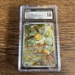 CGC 10 Eevee 173 Black Star Promo Prismatic Evolutions Pokemon - Image 1