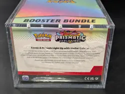 Pokemon SV8.5 Prismatic Evolutions Sealed Booster Bundle Display W/Acrylic Case - Image 3