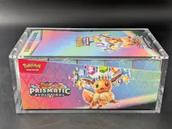 Pokemon SV8.5 Prismatic Evolutions Sealed Booster Bundle Display W/Acrylic Case - Image 4