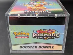 Pokemon SV8.5 Prismatic Evolutions Sealed Booster Bundle Display W/Acrylic Case - Image 5