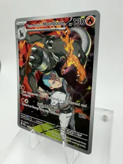 Pokemon Team Rockets Houndoom Illustration Rare Destined Rivals #191/182 NM - Image 2