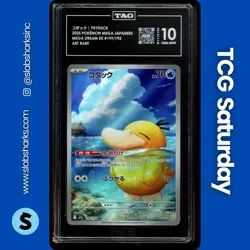 2025 POKEMON JP MEGA DREAM #199/193 PSYDUCK ART RARE TAG 10 - Image 1