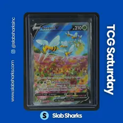 2022 POKEMON SWORD & SHIELD ASTRAL RADIANCE #161/189 BEEDRILL V ALTERNATE ART - Image 1