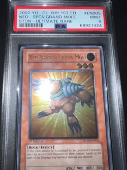 Yu-Gi-Oh Neo-Spacian Grand Mole Ultimate Rare 1st Edition PSA Mint 9 - Image 5
