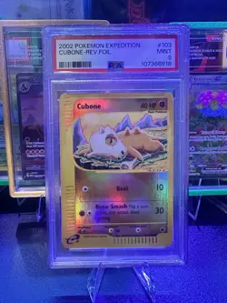 Cubone 2002 Expedition 103/165 Reverse Holo Pokemon Card PSA 9 - Image 1