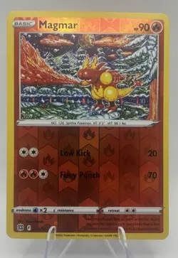 Magmar 019/172 Reverse Holo Pokemon Card SWSH09 Brilliant Stars NM - Image 1