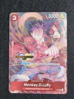 Monkey D Luffy P-006 One Piece Card Game TCG 2023 Championship Event Pack Promo - Image 1