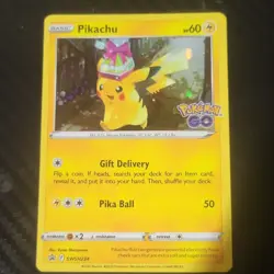 Pokemon Pikachu Pokemon GO SWSH234 60 HP Promo Holo Basic English Card - Image 1